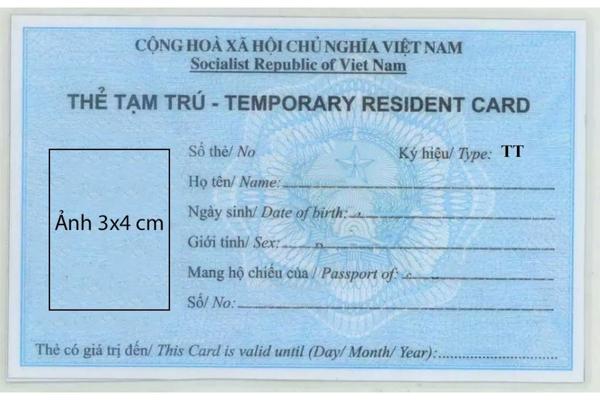 thẻ tạm trú cho người nước ngoài