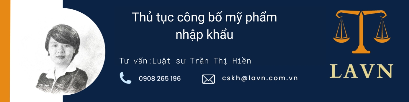 Thu tuc cong bo my pham nhap khau